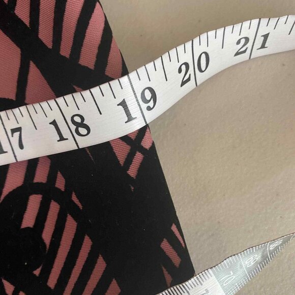 ECI New York Dress Womes 10 Pink Black Velvet Flocking Zip Back Peek a Boo Bust - Picture 9 of 12